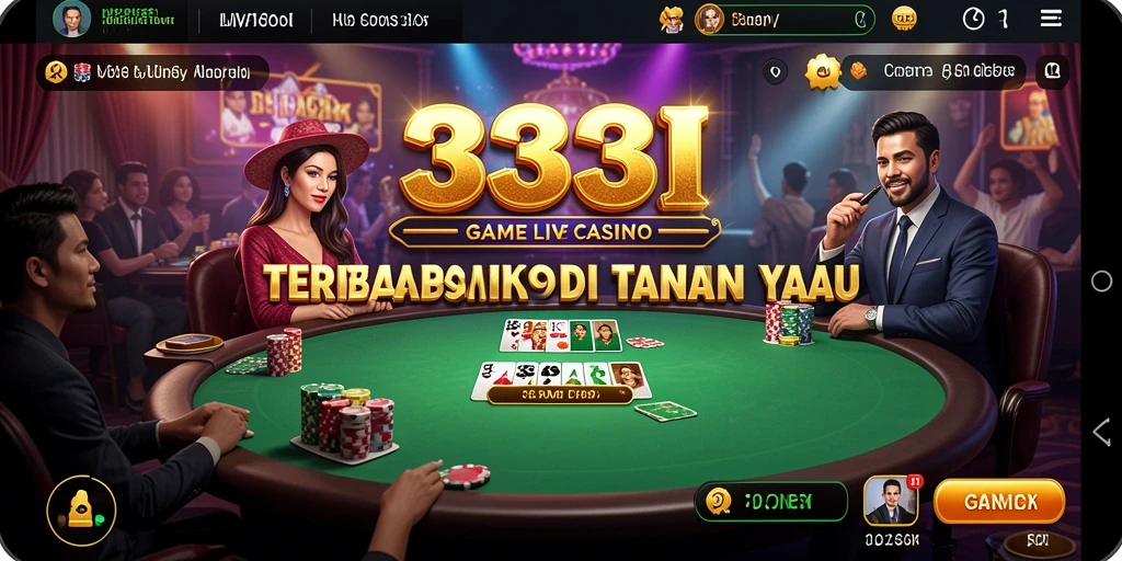 Screenshot gameplay Live Casino yang menarik dan interaktif.