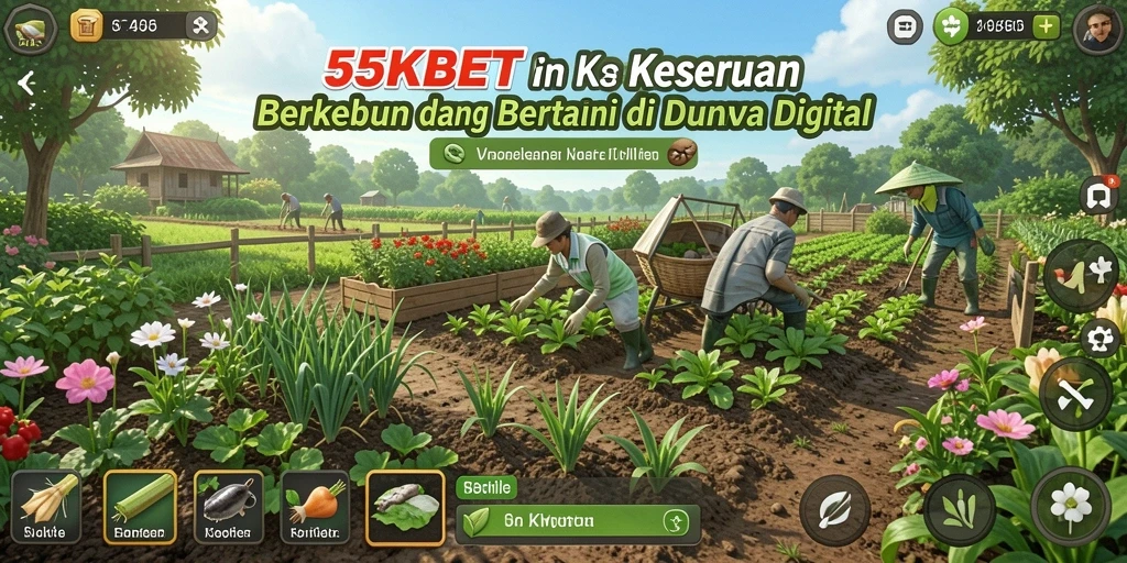 Gameplay seru bertani dan berkebun di 55KBET.