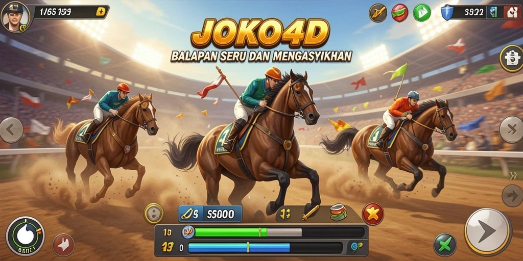 Tampilan gameplay utama JOKO4D yang mendebarkan dan interaktif.
