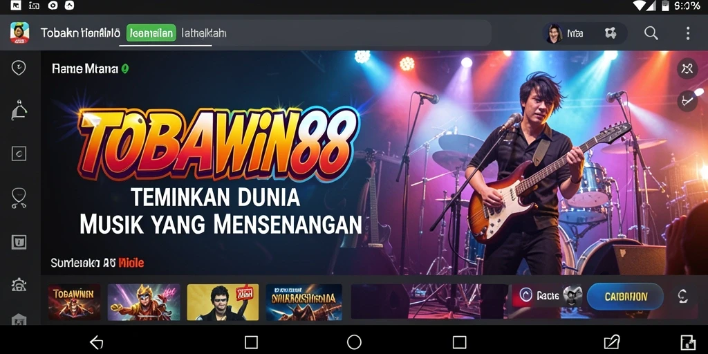 Tampilan gameplay TOBAWIN88 yang penuh warna dan menyenangkan.